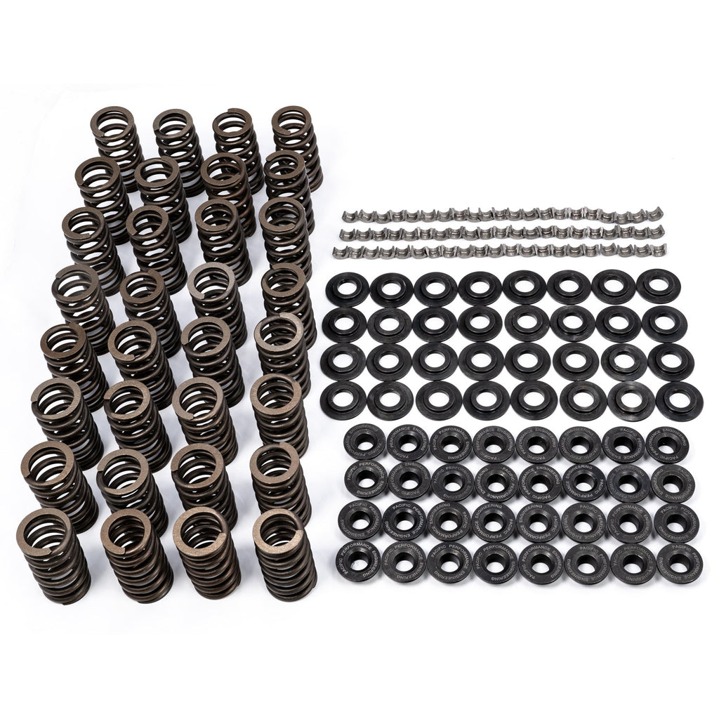 Conical Valve Springs (Beehive), Retainers, Keepers Kit - GM 6.6L Duramax 2001-2016