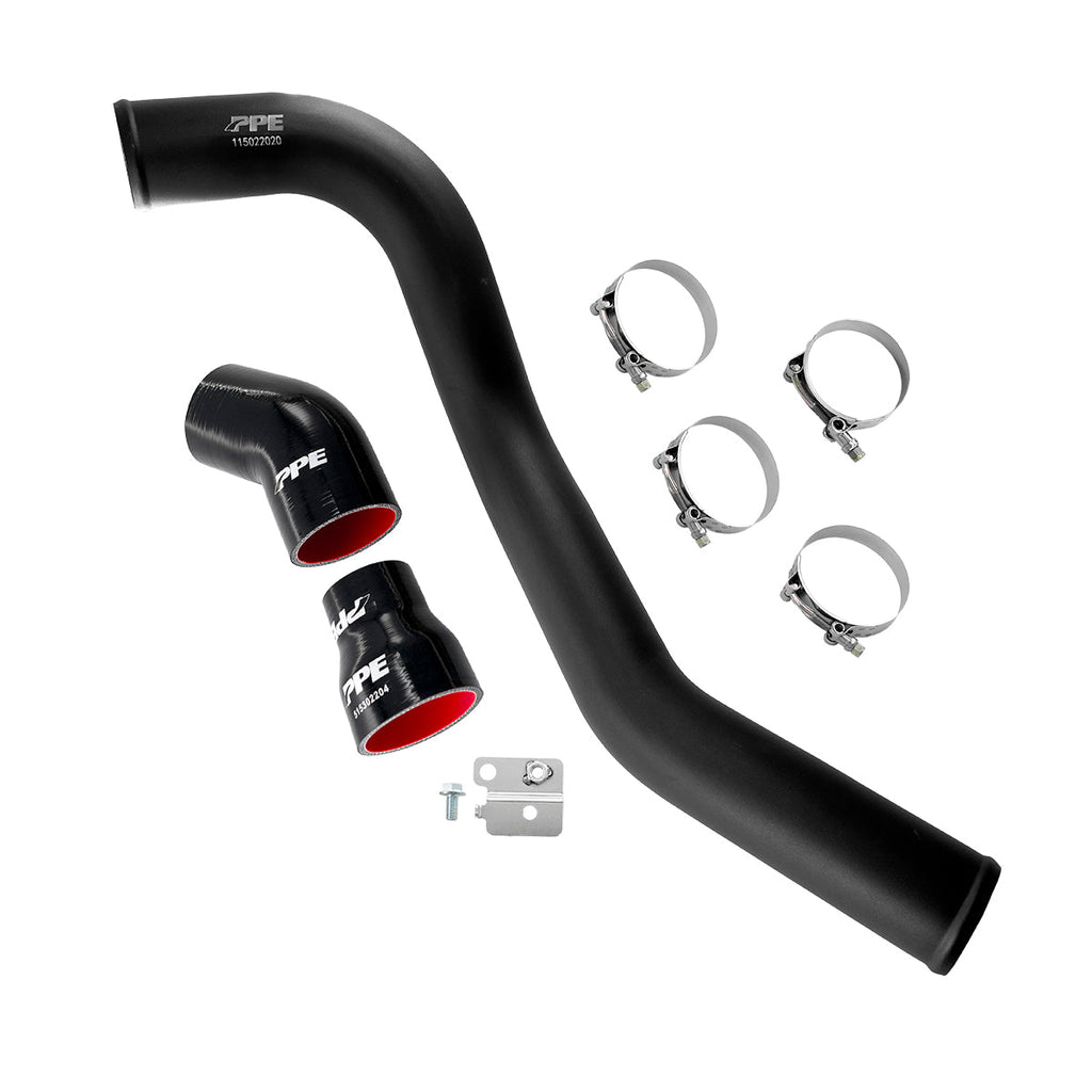 Intercooler Charge Pipe Kit Hot Side - GM 6.6L Duramax 2004.5-2010 - Black