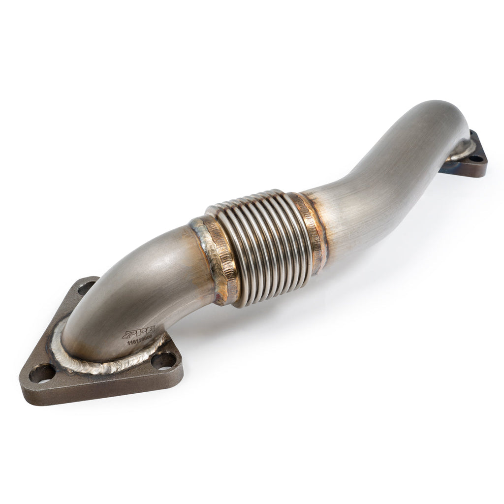 Up-Pipe Right Side Compound Turbo Round - GM 6.6L Duramax 2001-2016 (for PPE Exhaust Manifold Only)