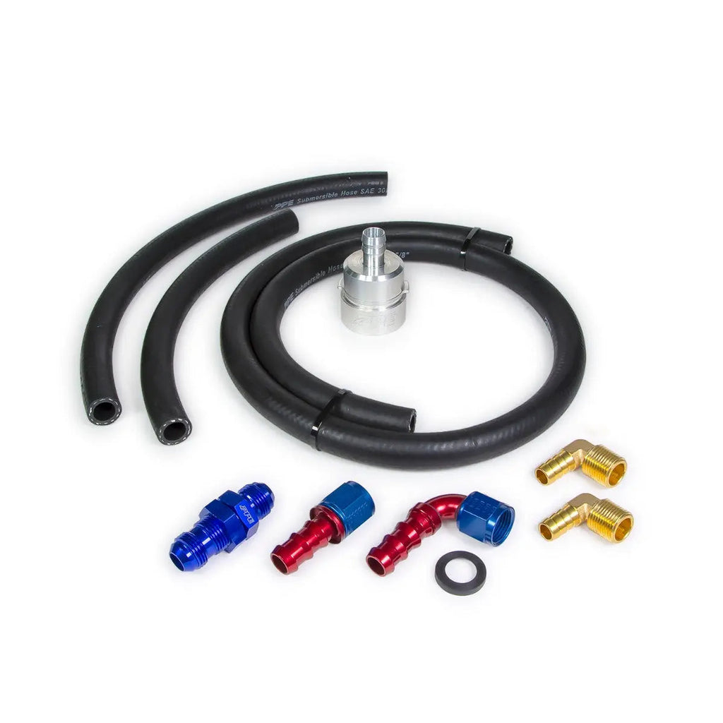 Billet Aluminum Fuel Pickup with lift pump fittings, hose and clamps GM 2001-2005 LB7 LLY