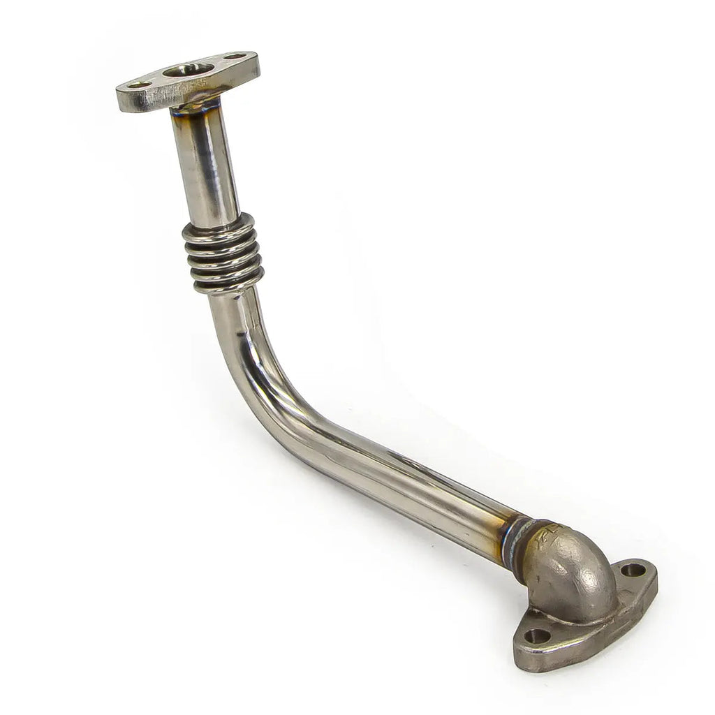 Oil Return Pipe for Aftermarket Turbo - Short - 304 SS - GM 6.6L Duramax 2001-2010