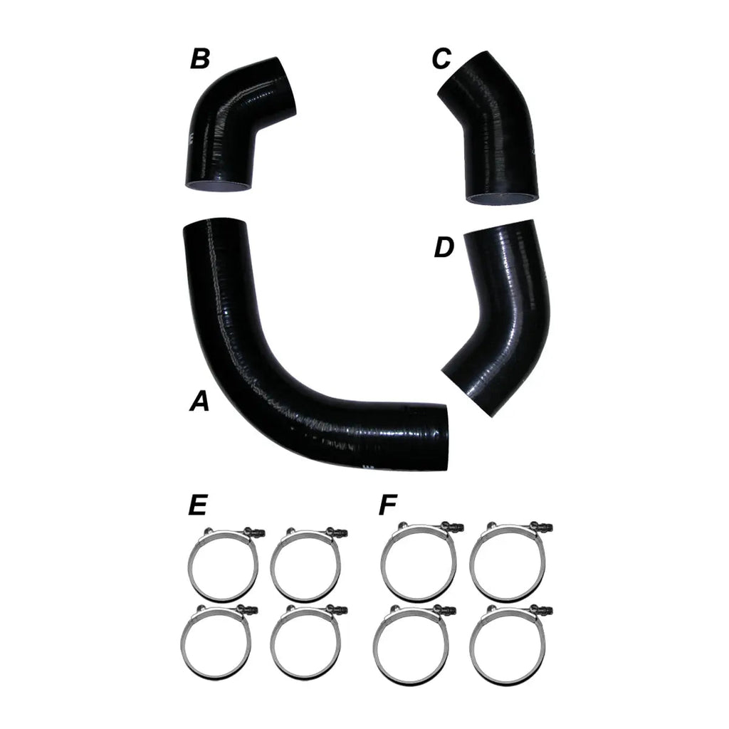 Turbo Charge Pipes Silicone Hose Kit with Stainless Steel Clamps - GM 6.6L Duramax 2001 LB7