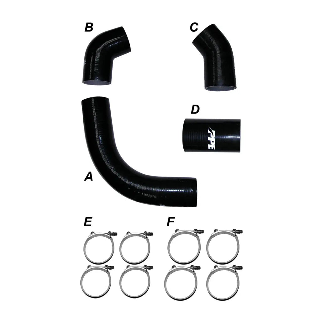 Turbo Charge Pipes Silicone Hose Kit with Stainless Steel Clamps - GM 6.6L Duramax 2002-2004 LB7