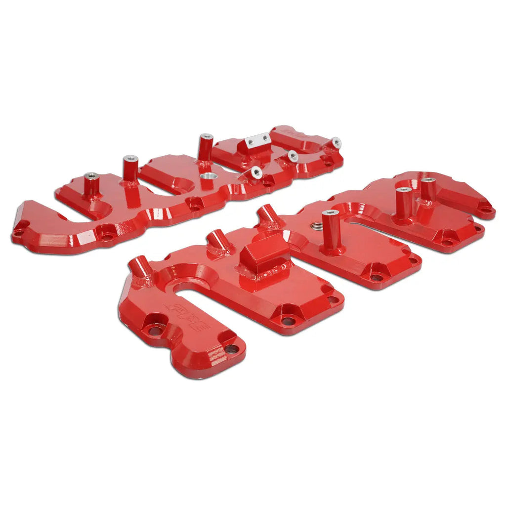 Valve Cover Kit - Red w/ Pillars - GM 6.6L Duramax 2004.5-2010