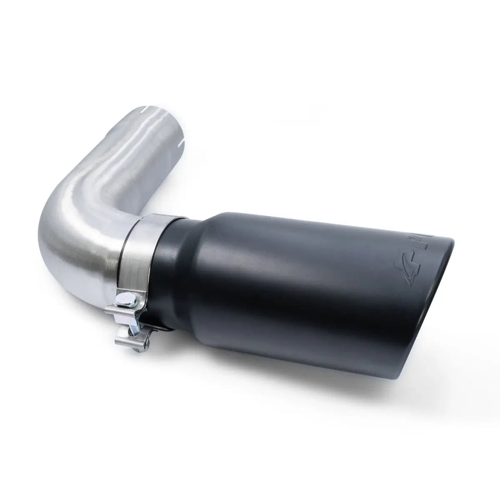 Exhaust Tip SS 4" ID w/ 4" pipe - GM 6.6L Duramax 2014-2019 - Black