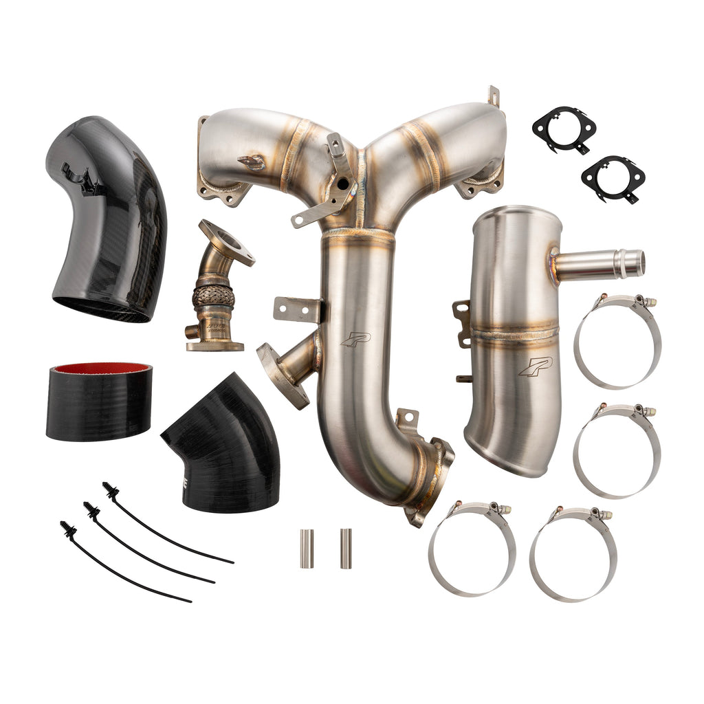 Turbo Inlet and Intake Manifold Kit - Ford 6.7L Powerstroke 2020-2025 - Brushed