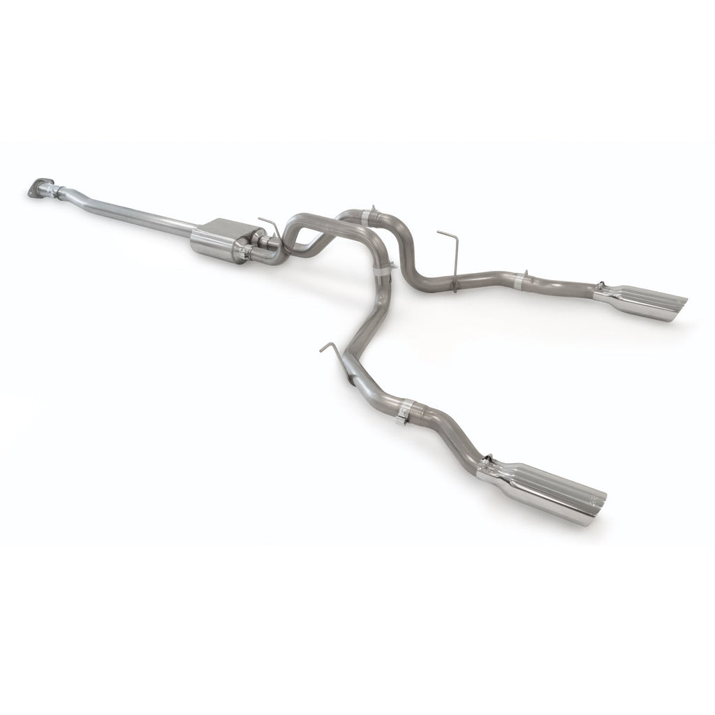 Exhaust System Cat-Back - Ford F150 2009-2014 - Raw Tube Polished Tips