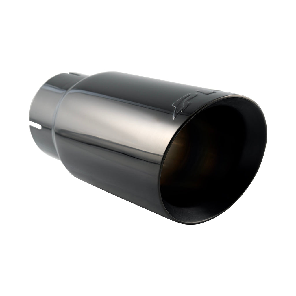 Exhaust Tip 4.0" ID to 5.0" Round Exit 11"L - Black TiCN (Titanium Carbonitride)