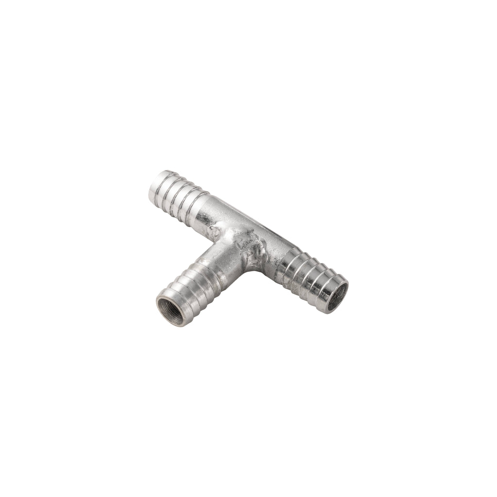 Tee Barbed Fitting 3/8"x3/8"x3/8" SS