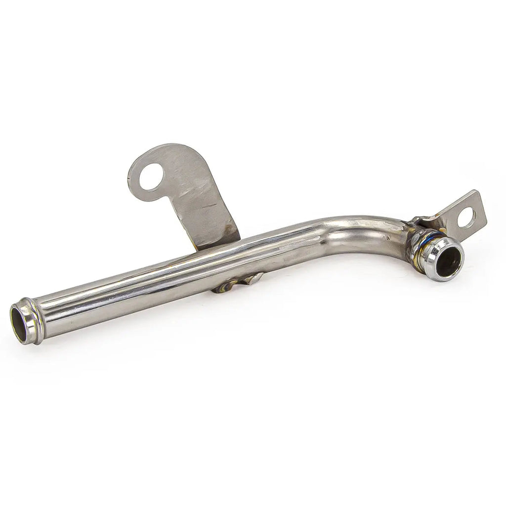 Coolant Reroute Tube - Straight (Race application)  GM 6.6L Duramax - Polished 304 Stainless Steel