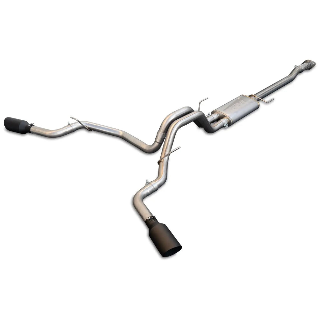 Exhaust CAT-Back - Ford F150 2015-2020 - Raw Tube Black Tips