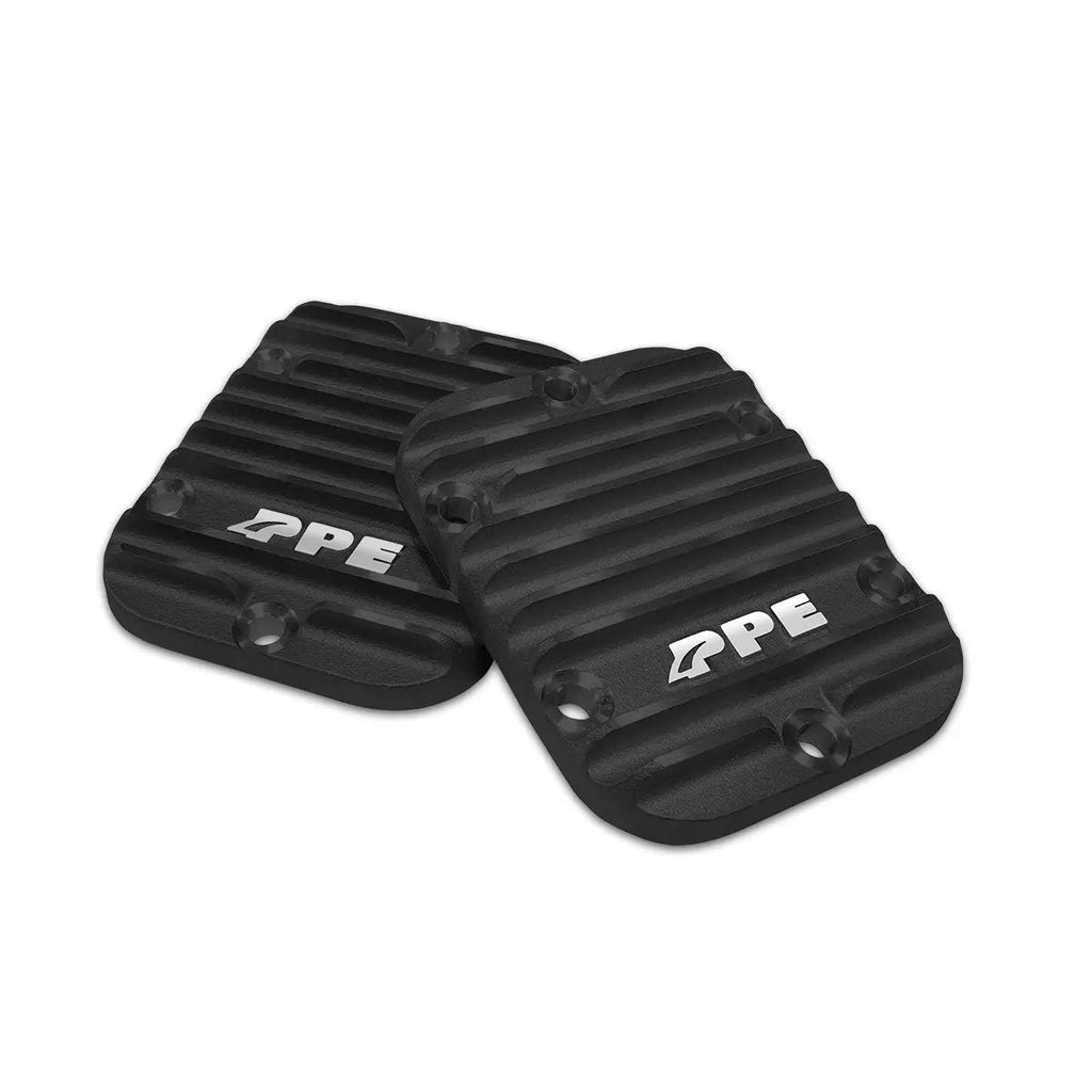 PTO Side Plate Covers (Pair) - Cast Alum - Black