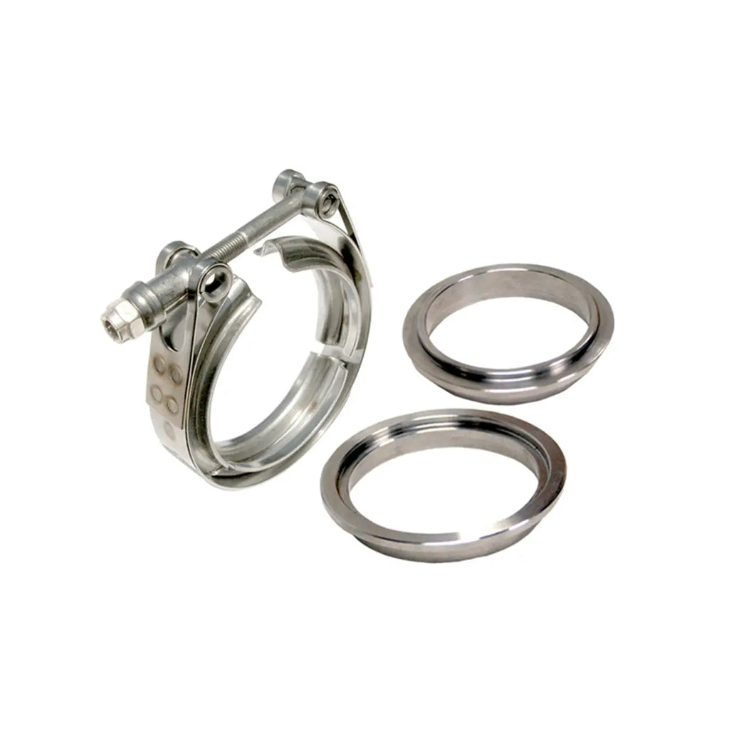 3.5" V-Band - 3 piece Set (1C 1M 1F) - Standard Clamp 304 Stainless Steel Flanges